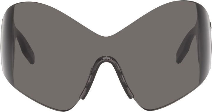 Photo: Balenciaga Gray Mask Butterfly Sunglasses
