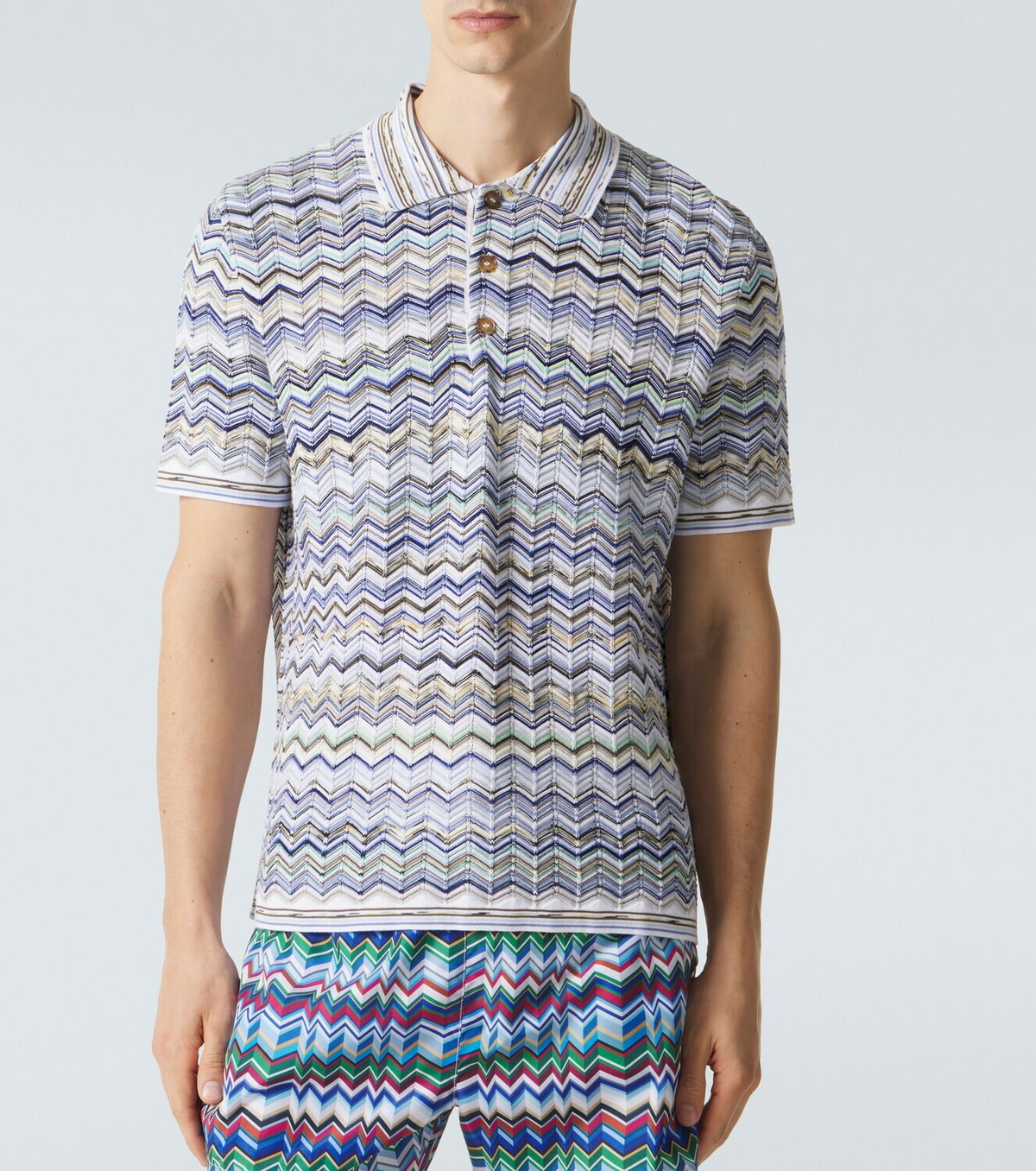 Missoni Zigzag cotton polo shirt