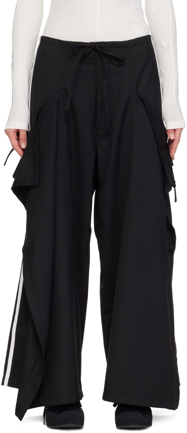 Photo: Y-3 Black Refined Woven Trousers