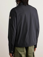 Moncler - Logo-Appliquéd Grosgrain-Trimmed Shell Overshirt - Black