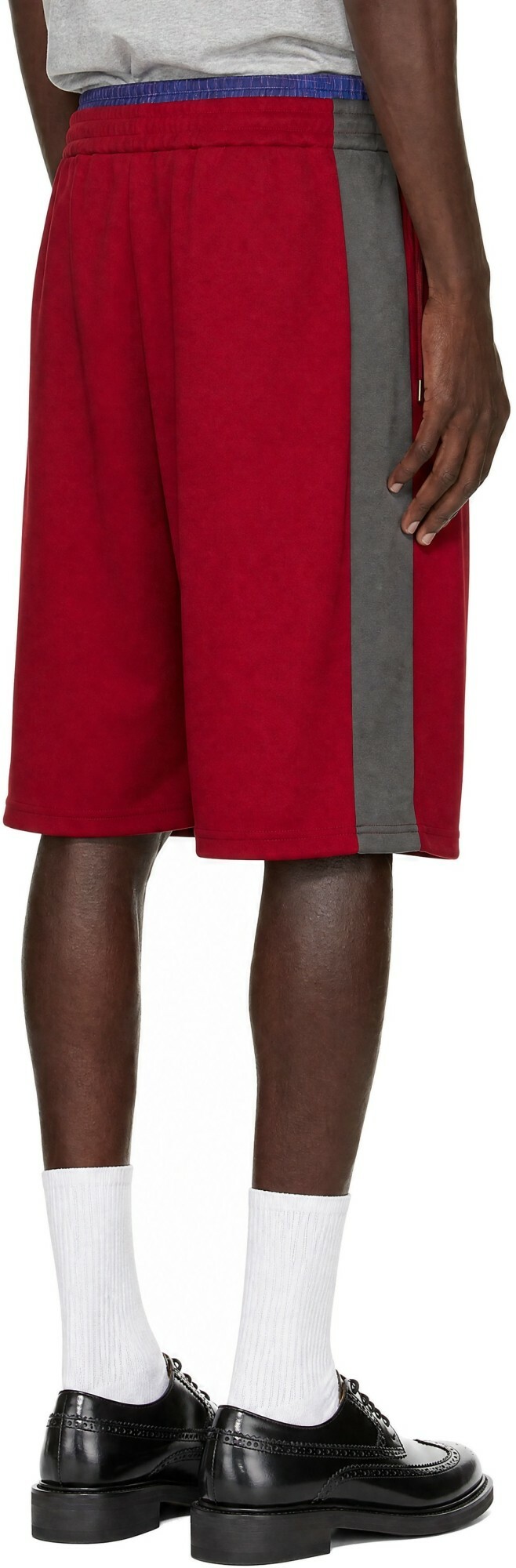 WILLY CHAVARRIA Red OS Exposed Bball Shorts