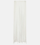 Alaïa Beaded fringed scarf