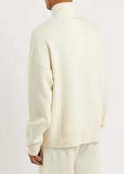 Extreme Cashmere N°235 Hike Half-zip Cashmere-blend Jumper - Cream - One Size