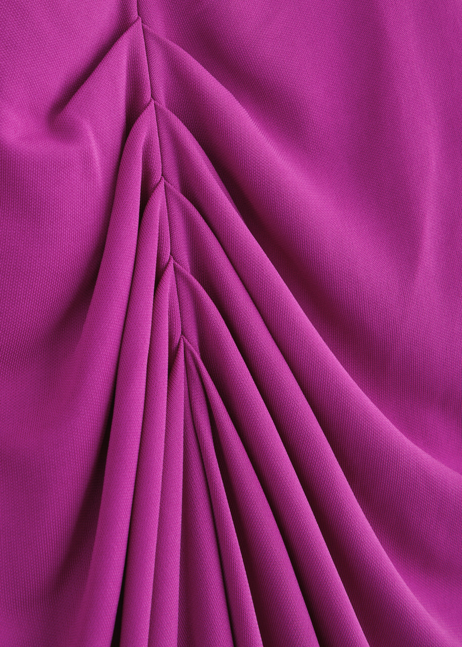 Diane Von Furstenberg Hades Mesh Midi Dress Bright Purple Diane von  Furstenberg