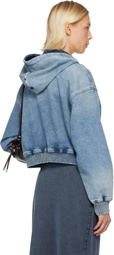 Diesel Blue De-Giri-Crop Jogg Hoodie