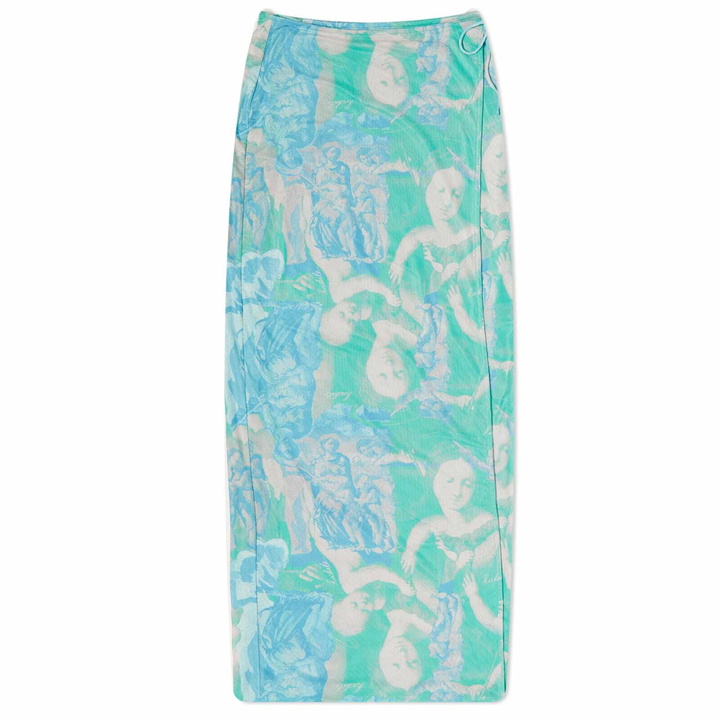 Photo: Rotate Women's Printed Midi Wrap Skirt in Katy Did Combi