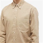 Gitman Vintage Men's Button Down Overdyed Oxford Shirt in Toast