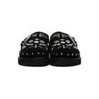 Toga Virilis Black Suede Studded Clogs