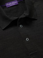 Ralph Lauren Purple label - Logo-Embroidered Wool-Piqué Polo Shirt - Unknown