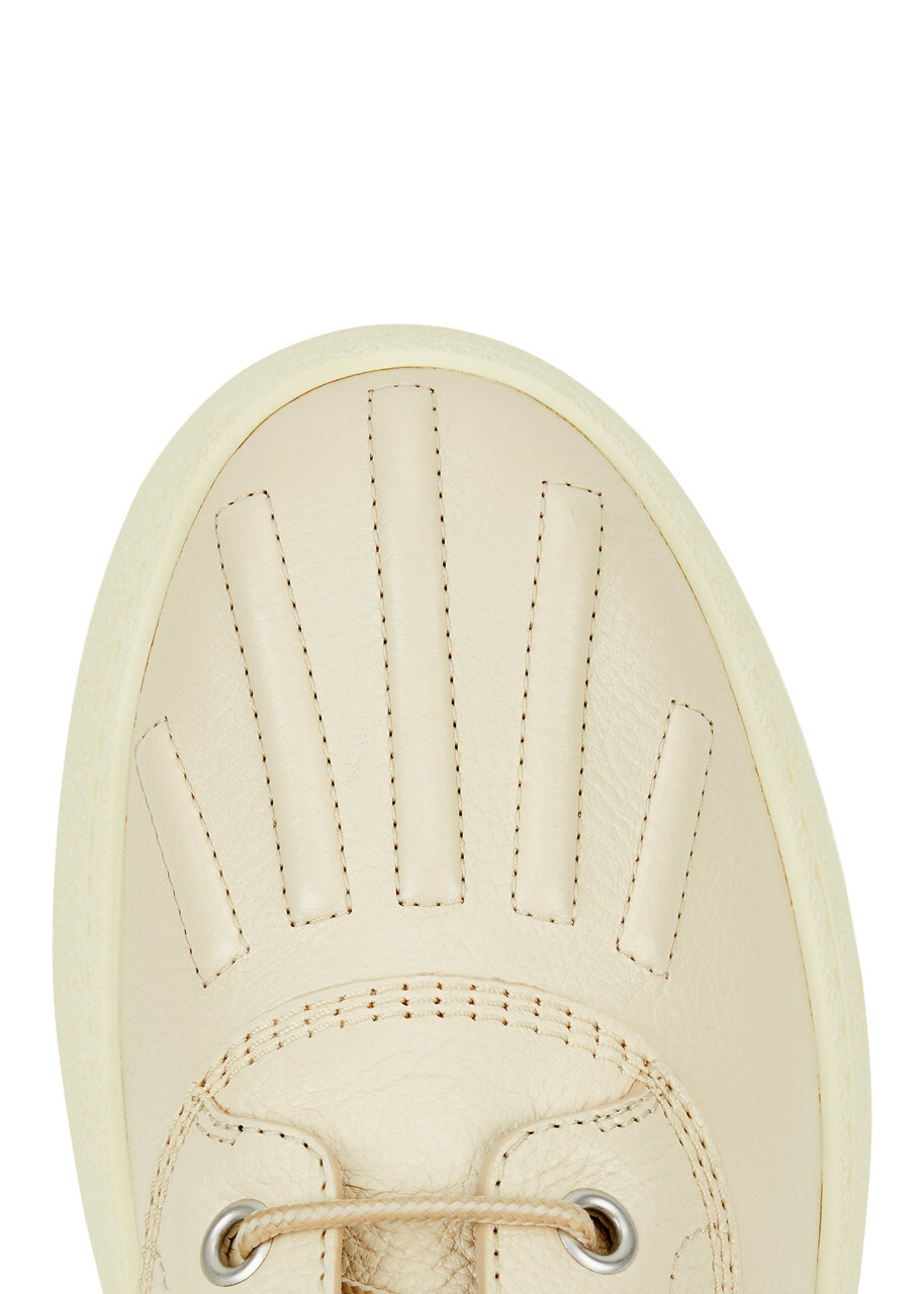 Moncler Genius 8 Moncler Palm Angels X Tod's Leather Ankle Boots Off White