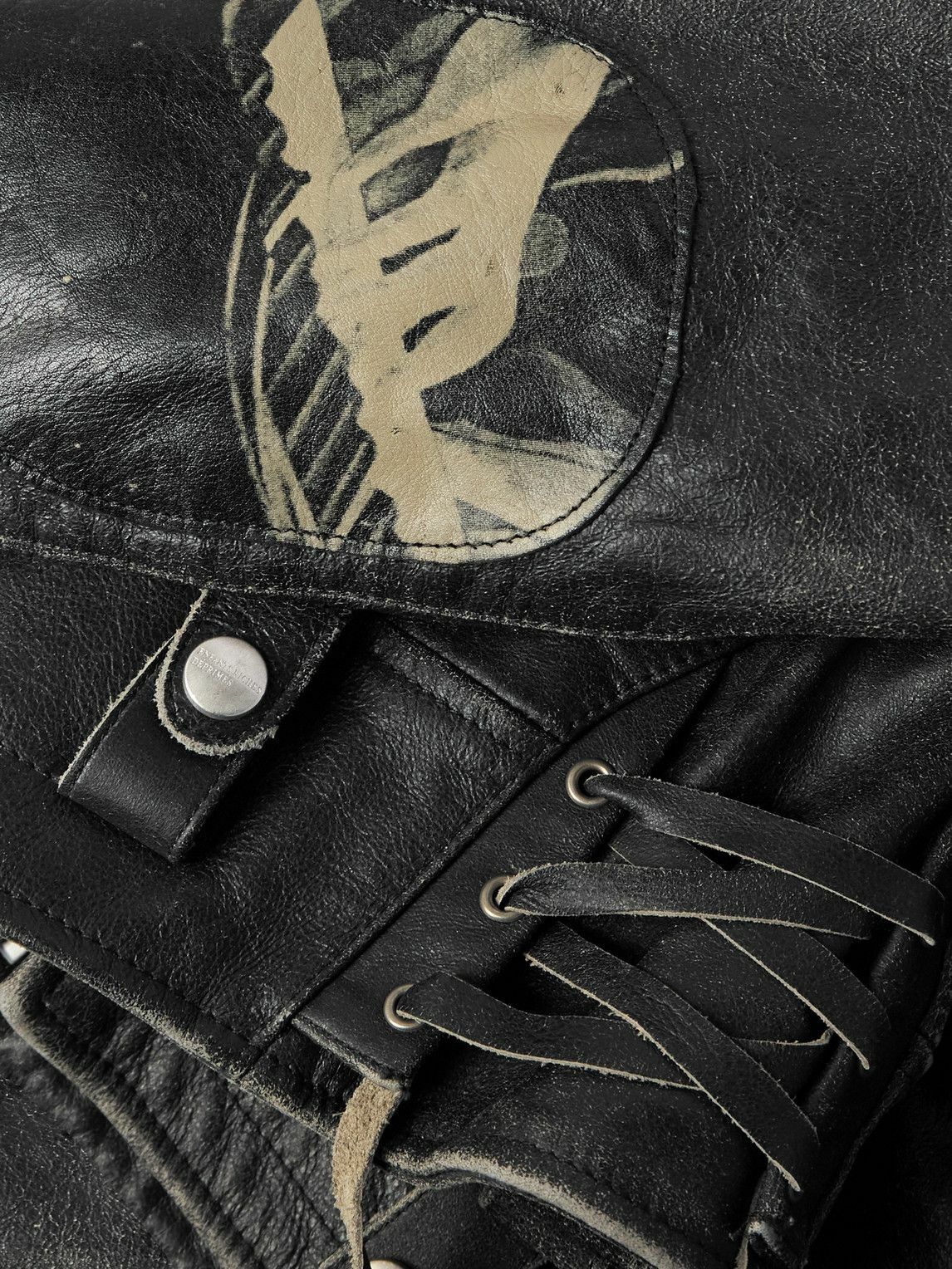Enfants Riches Déprimés - Pianist Distressed Leather Jacket Enfants Riches Déprimés - Pianist Distressed Leather Jacket