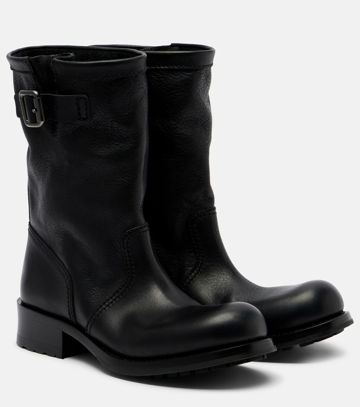 Prada Leather mid-calf boots