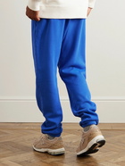 Les Tien - Tapered Garment-Dyed Cotton-Jersey Sweatpants - Blue