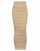 Balmain Womens Maxi skirt Camel