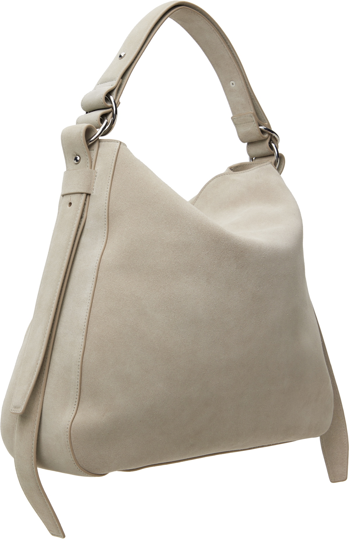 Holzweiler Gray Bud Slouchy Suede Bag