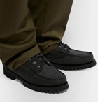 Yuketen - Angler Moc Nubuck Boat Shoes - Black