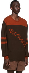 Bode SSENSE Exclusive Brown & Orange Victoria Sweater