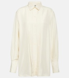 Toteme Pleated silk shirt