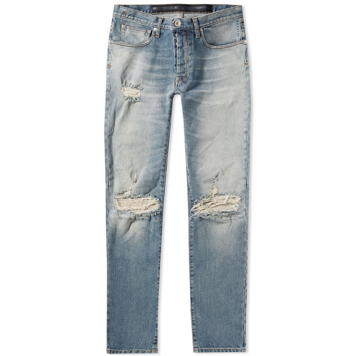 Photo: Unravel Project Distressed Skinny Jean Blue