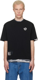 AAPE by A Bathing Ape Black 'AAPEUNVS' Graphic T-shirt