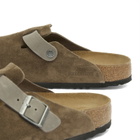 Birkenstock Men's Boston Clog - Concrete Grey Suede/Leather