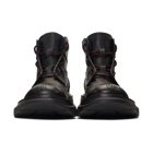 Alexander McQueen Black Brogue Tread Boots