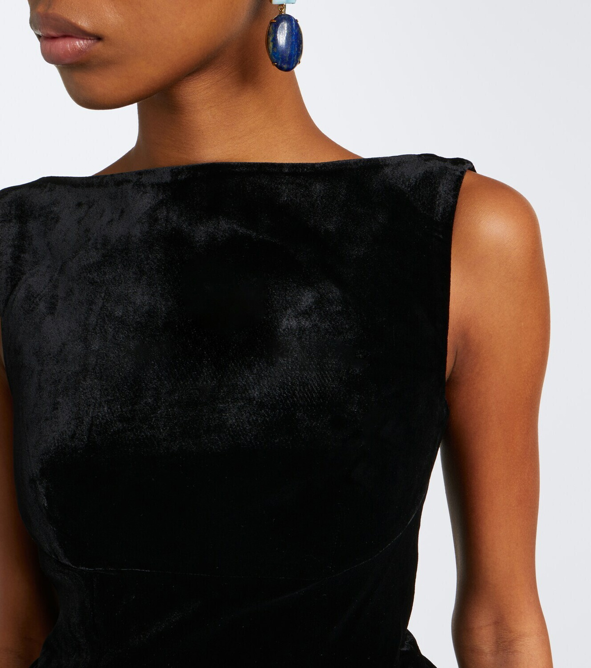 Roland Mouret Peplum velvet top