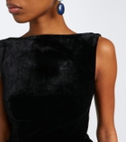Roland Mouret Peplum velvet top