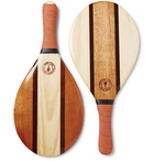 Frescobol Carioca - Trancoso Wooden Beach Bat and Ball Set - Orange