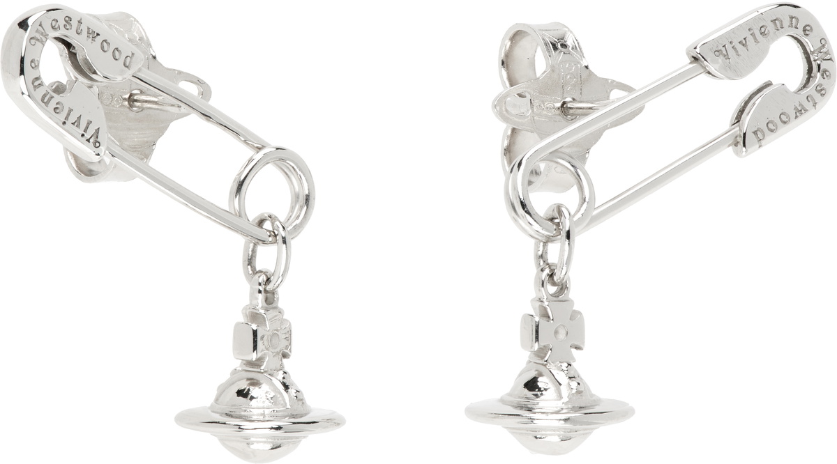 Vivienne Westwood Silver Safety Pin Earrings Vivienne Westwood