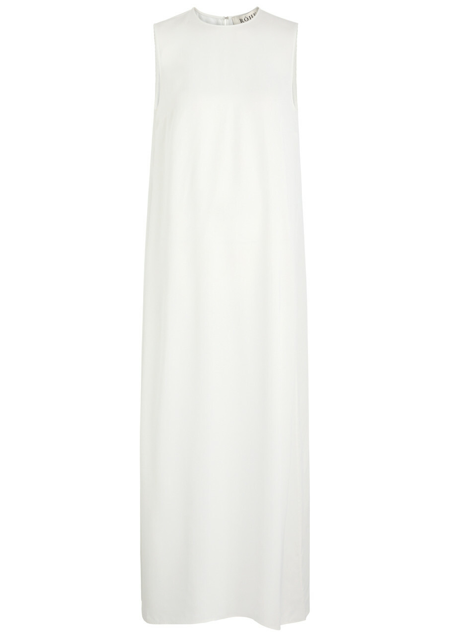 Rohe Matte Satin Maxi Dress Cream