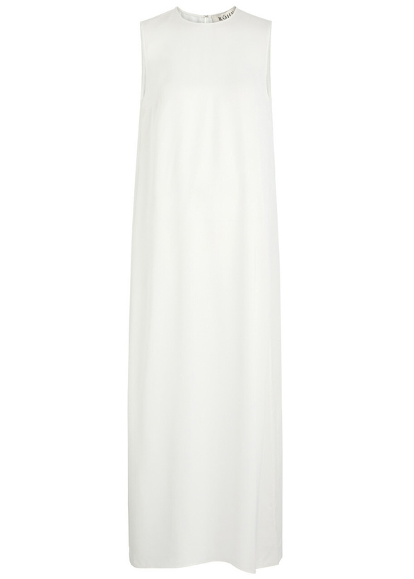 Photo: Rohe Matte Satin Maxi Dress Cream