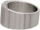 Hugo Silver Engraved Logo Ring