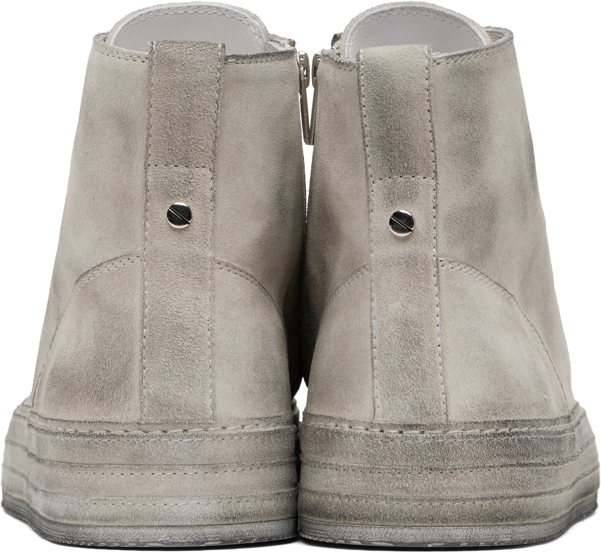 Ann Demeulemeester Gray Orvo High-Top Sneakers