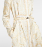 Versace Barocco silk twill shirt dress