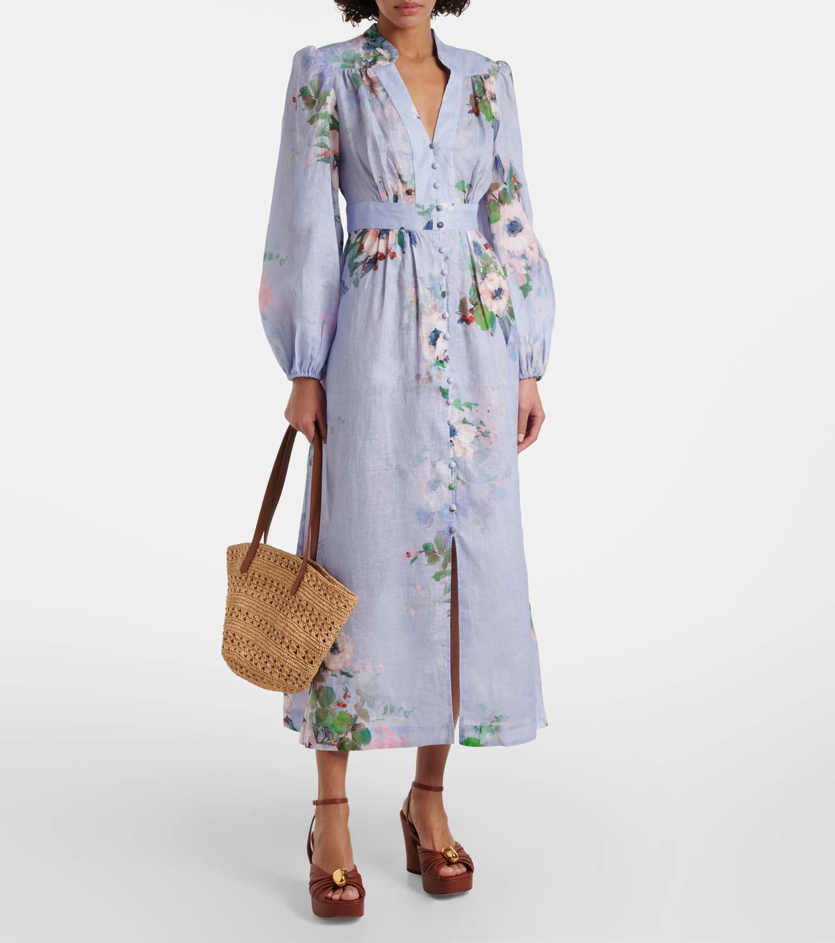 Zimmermann Everley linen midi dress Zimmermann