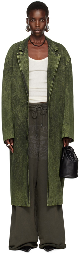 Photo: LU'U DAN Green Crombie Denim Coat