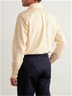 Kingsman - Button-Down Collar Striped Cotton Shirt - Yellow
