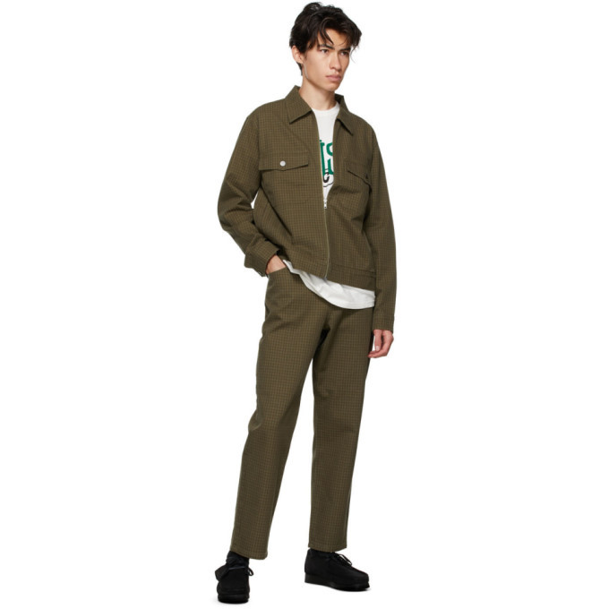 Stussy Green Check Garage Jacket Stussy