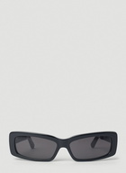 Balenciaga - Classic Rectangular Sunglasses in Black