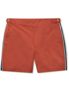 ORLEBAR BROWN - Bulldog Mid-Length Striped Swim Shorts - Pink