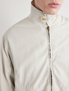 A.PRESSE - Silk and Cotton-Blend Gabardine Coach Jacket - Neutrals