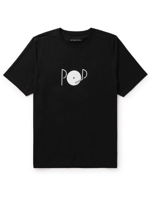 Photo: Pop Trading Company - Printed Cotton-Jersey T-Shirt - Black