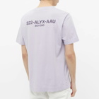 1017 ALYX 9SM Men's SS22 Collection Logo T-Shirt in Light Lilac