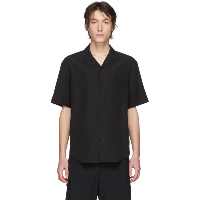 Solid Homme Black Short Sleeve Shirt Solid Homme