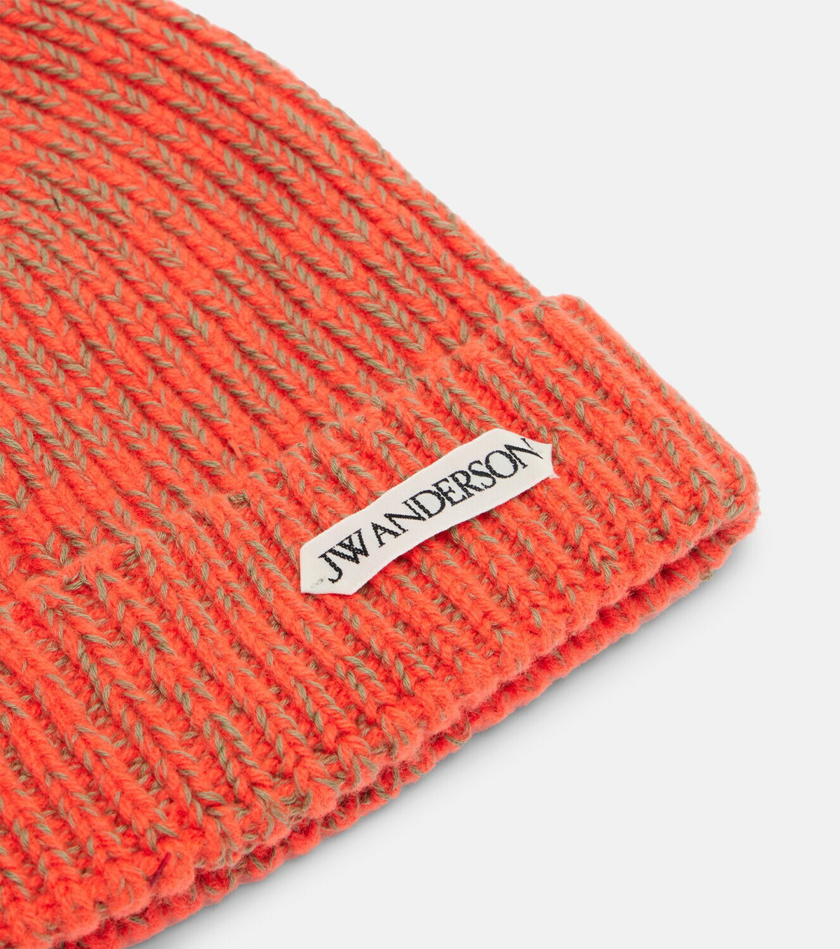 JW Anderson Ribbed-knit wool and cotton beanie