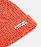 JW Anderson Ribbed-knit wool and cotton beanie