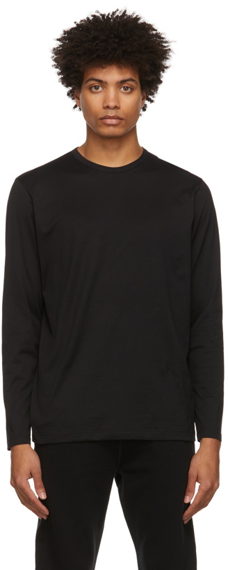 Photo: Sunspel Black Long Sleeve T-Shirt