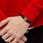 Valentino Men's V Logo Bracelet in Deep Navy