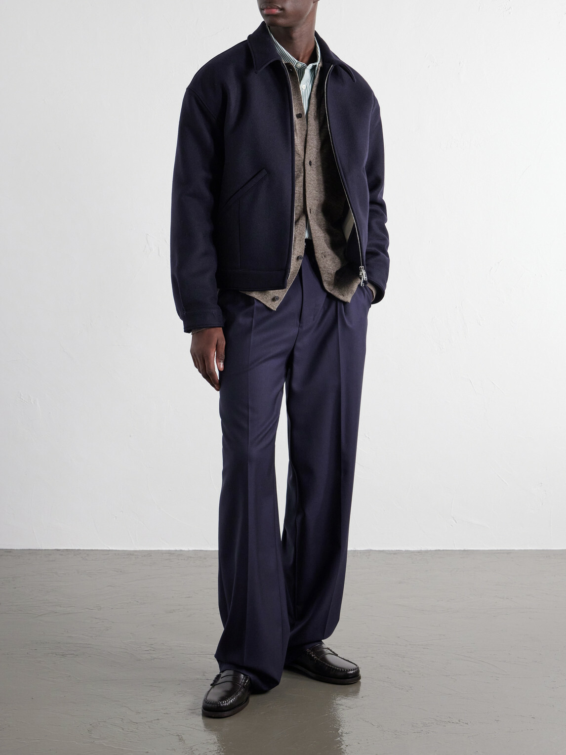 ATON - Cotton and Yak Wool-Blend Cardigan - Brown